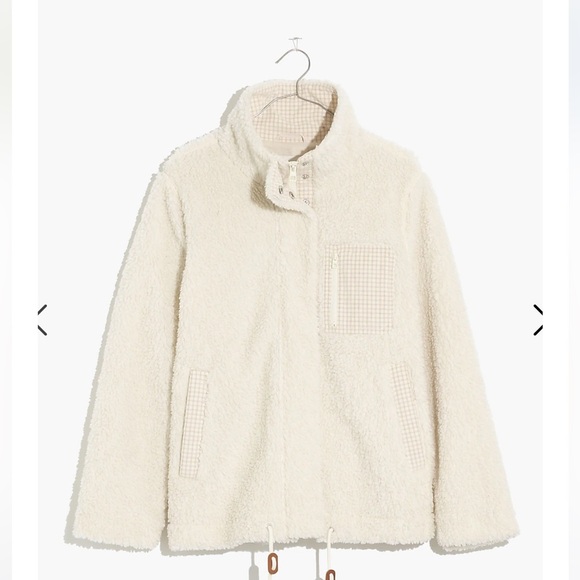 Madewell Sherpa Zip Jacket Size XS - Picture 6 of 6